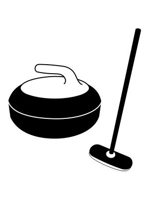 名入れ カーリング シルエット