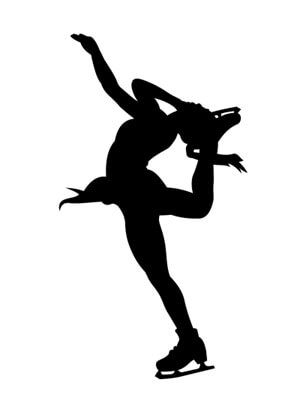 名入れ フィギュアスケート シルエット