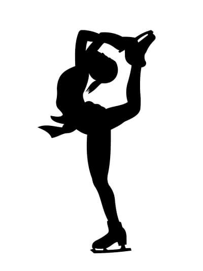 名入れ フィギュアスケート シルエット