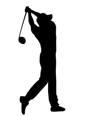 名入れ ゴルフ シルエット