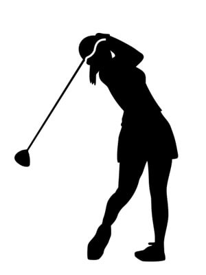 名入れ ゴルフ シルエット