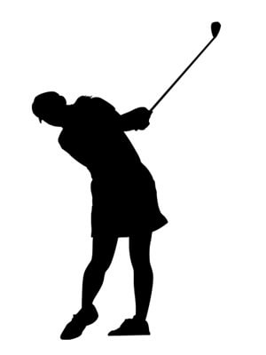 名入れ ゴルフ シルエット