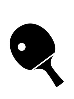 名入れ 卓球 シルエット